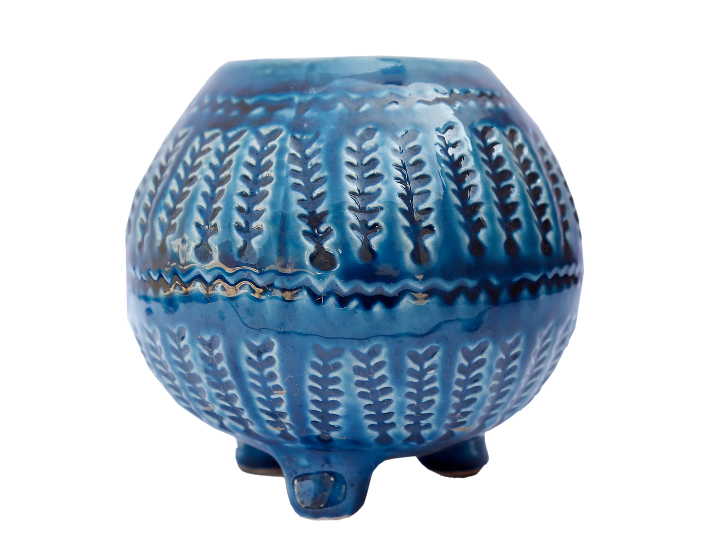 Teal Blue Ceramic planter