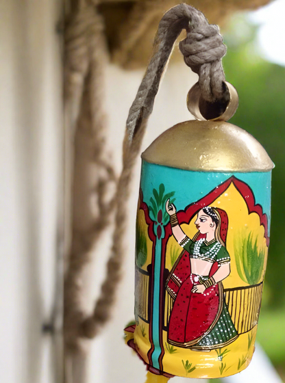 Bring a touch of playful charm to your home with our Mughal bell set! This set of 2 intricately designed bells adds a unique touch to any room or garden. With their exquisite details and delightful sounds, these bells are sure to bring joy and whimsy to any space. Let the Mughal magic ring throughout your home!