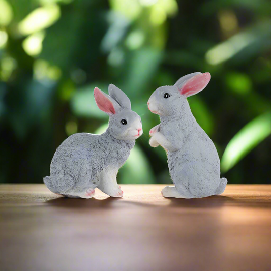 Adorable and lovable, this Bunny Rabbit pair is the perfect addition to your home. Made with high-quality materials, these bunnies are soft and cuddly, making them great companions for both children and adults. Bring joy and cuteness to any room with this delightful duo!