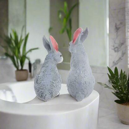 Adorable and lovable, this Bunny Rabbit pair is the perfect addition to your home. Made with high-quality materials, these bunnies are soft and cuddly, making them great companions for both children and adults. Bring joy and cuteness to any room with this delightful duo!