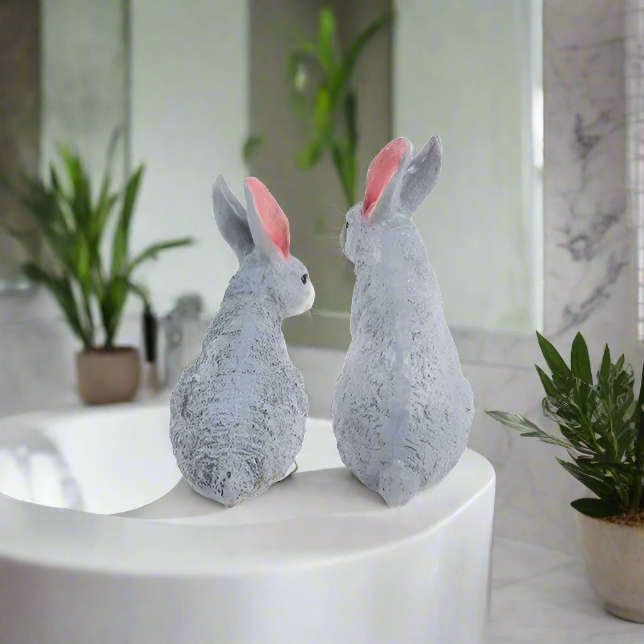 Adorable and lovable, this Bunny Rabbit pair is the perfect addition to your home. Made with high-quality materials, these bunnies are soft and cuddly, making them great companions for both children and adults. Bring joy and cuteness to any room with this delightful duo!