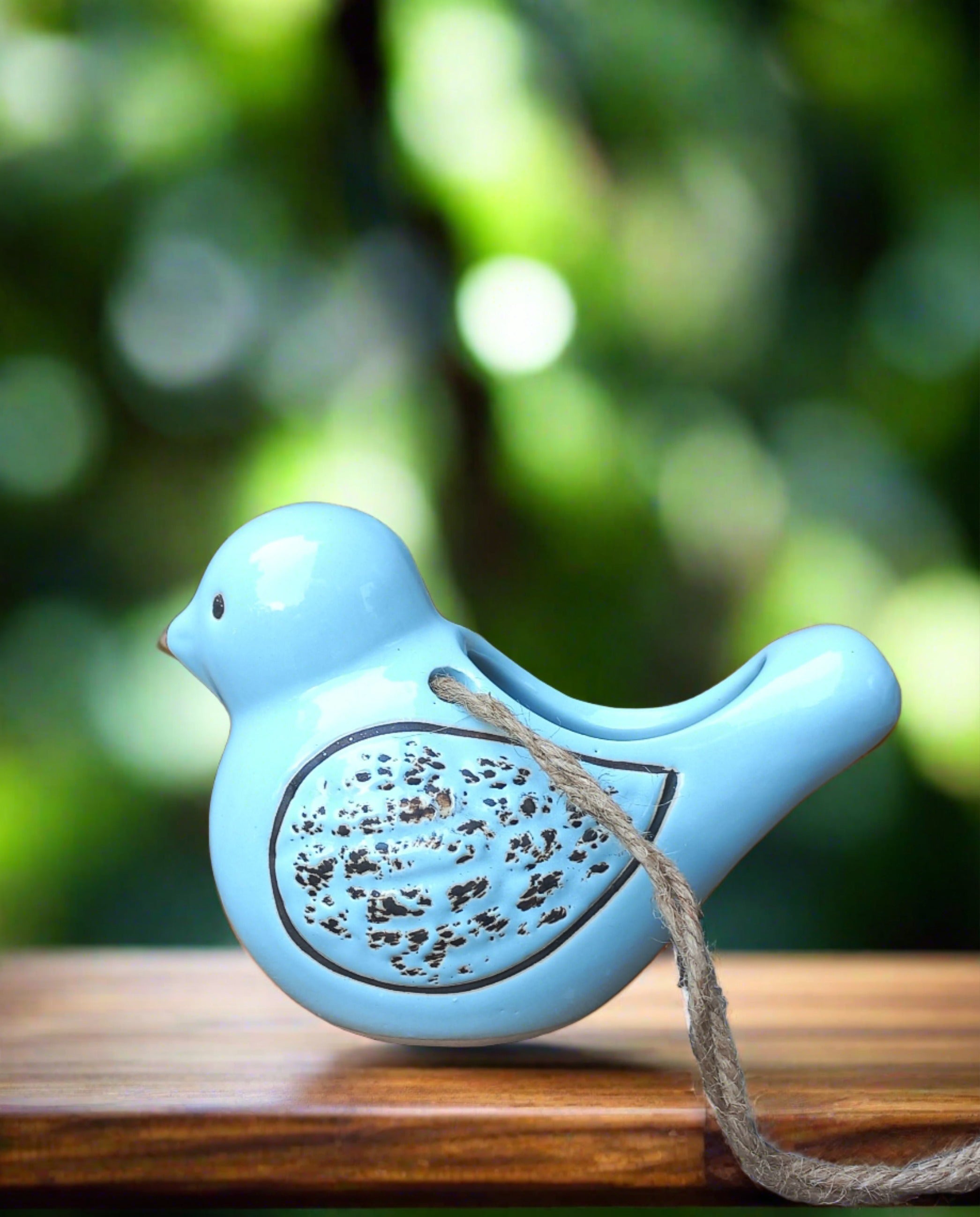 Add a charming touch to your garden with our playful Ceramic Hanging Bird Planter. Perfect for displaying your favorite plants, this quirky bird will bring a smile to your face every day. Let this unique planter liven up your outdoor space!