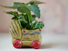 Ceramic Baby Pram Planter