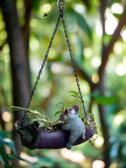 Brinjal Koala hanging pot