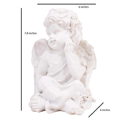 Introducing the elegant Angel Collection, featuring beautifully crafted resin angels. These angels serve as a timeless addition to any home decor, adding a touch of sophistication and grace. With their durable resin material, these angels are a lasting symbol of beauty and peace. Perfect for any collector or as a unique gift.Dimension 6*7.8*6 inches Material :Resin