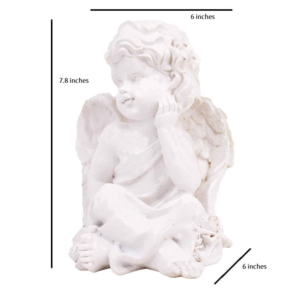 Introducing the elegant Angel Collection, featuring beautifully crafted resin angels. These angels serve as a timeless addition to any home decor, adding a touch of sophistication and grace. With their durable resin material, these angels are a lasting symbol of beauty and peace. Perfect for any collector or as a unique gift.Dimension 6*7.8*6 inches Material :Resin