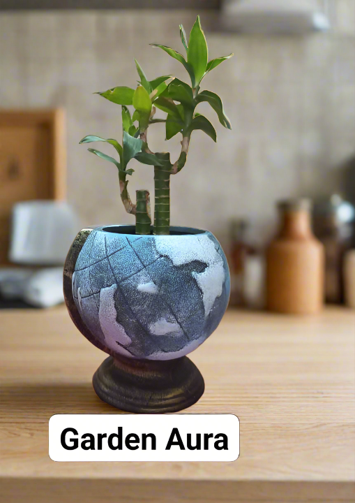 Transform your space with our Globe Planter! This unique and aesthetically pleasing piece adds a touch of elegance and charm to any room. Its versatile design allows for a variety of plant options, making it perfect for succulents, flowers, or herbs. Enhance your surroundings and bring nature indoors with our Globe Planter.