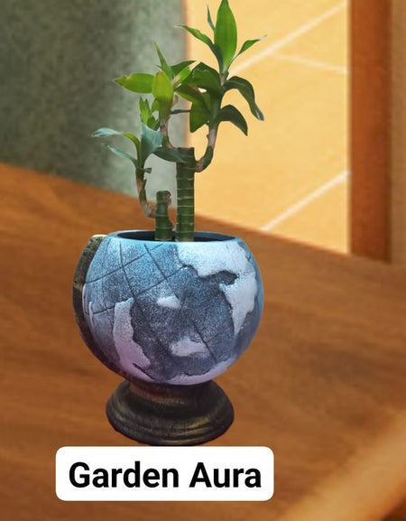 Transform your space with our Globe Planter! This unique and aesthetically pleasing piece adds a touch of elegance and charm to any room. Its versatile design allows for a variety of plant options, making it perfect for succulents, flowers, or herbs. Enhance your surroundings and bring nature indoors with our Globe Planter.