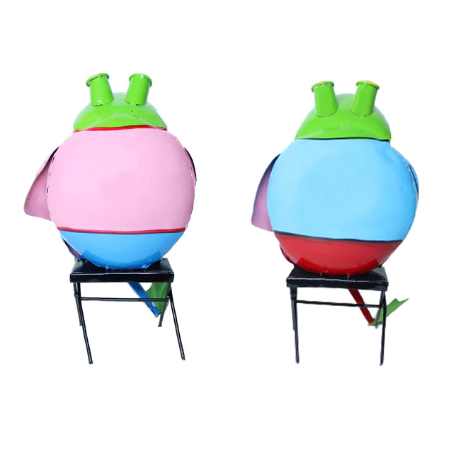 Make your garden hop with these playful metal frogs, perfect for adding a touch of whimsy to your outdoor space. The Mr. and Mrs. Froggie pair will bring charm and character to any garden, while also serving as a unique and eye-catching decor piece.