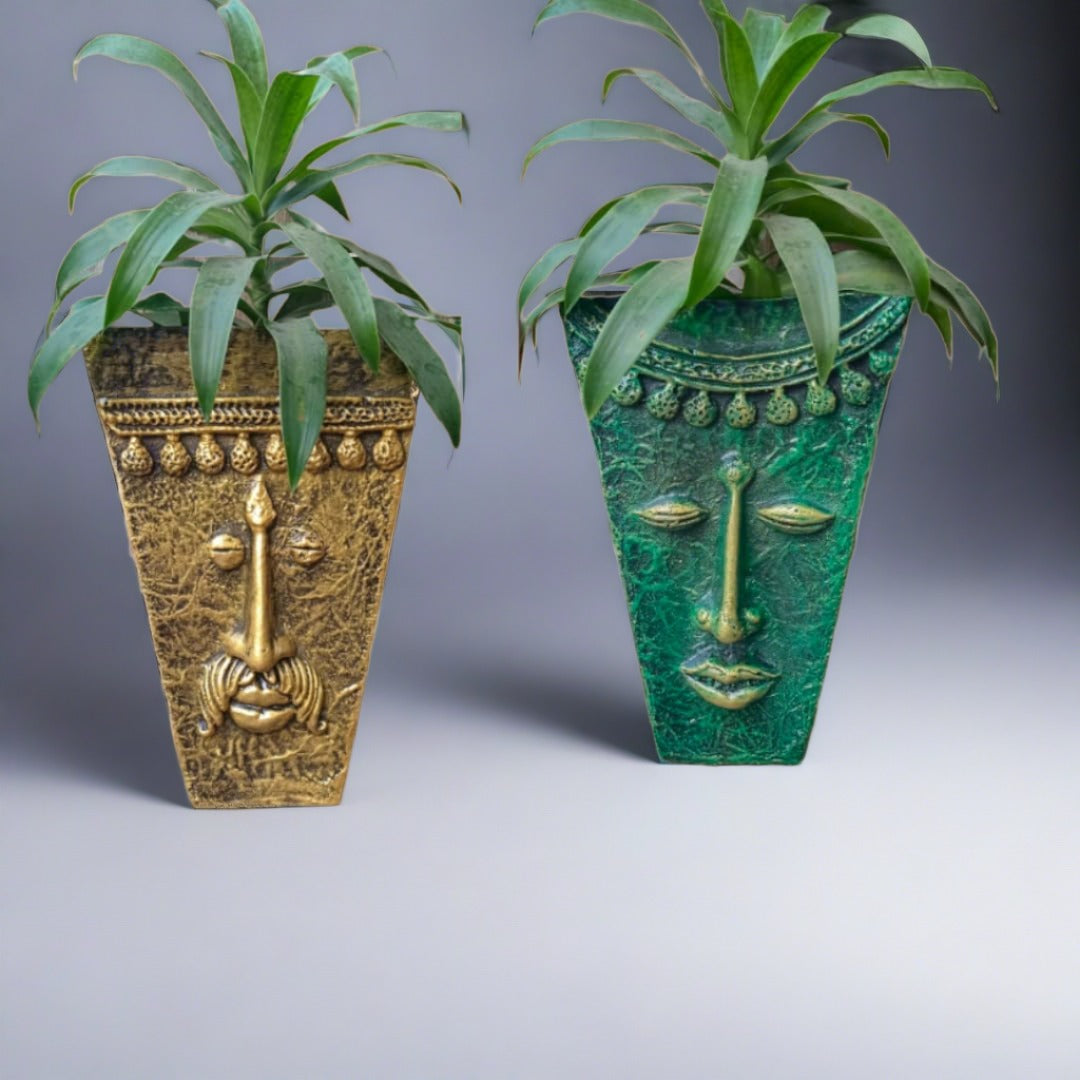 Face Mask wall planters (set of 2)