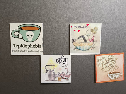 Upgrade your fridge with these high-quality magnets! This set of four fridge magnets is perfect for organizing your notes, reminders, and photos. Made with strong magnets, they ensure a secure hold and won't slide down. Keep your fridge tidy and stylish with these practical and durable magnets.