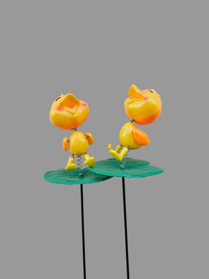 Ducklings garden sticks set of 2