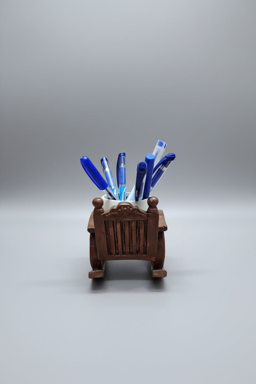 Smiley on Chair Pen stand