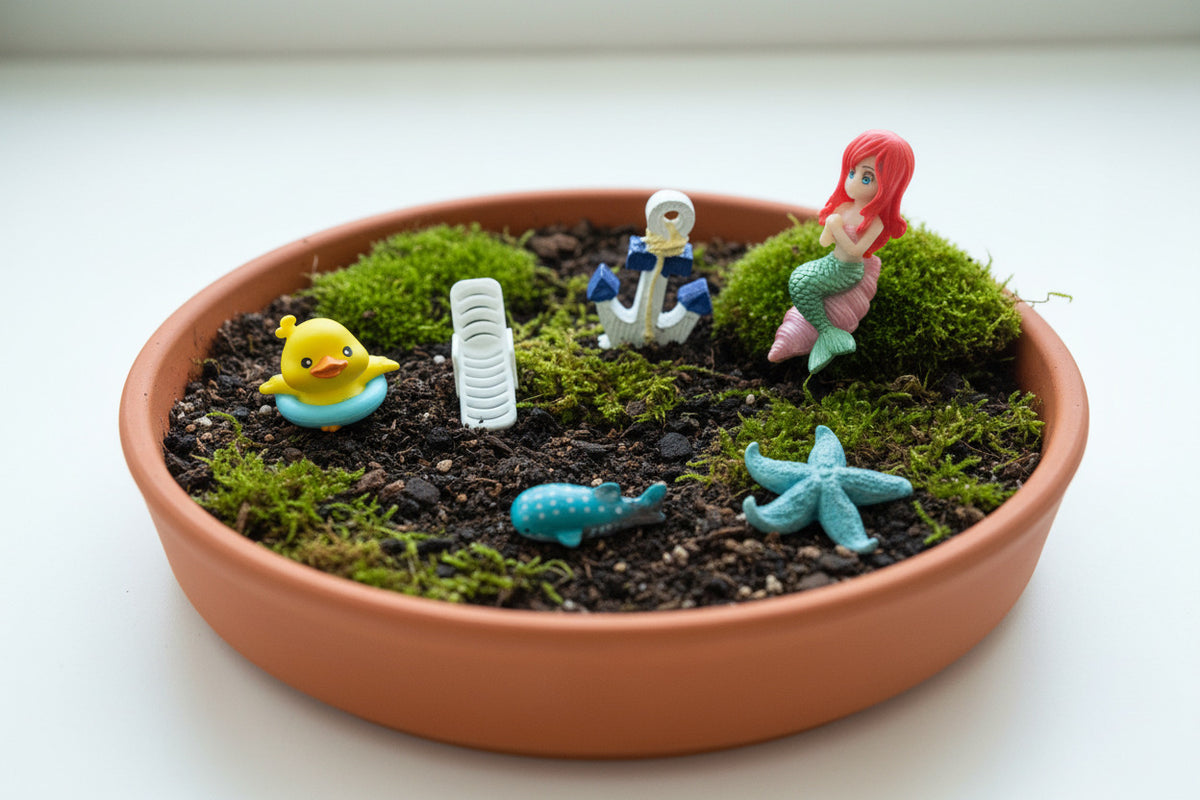 Miniature Sea Life Garden Décor Set