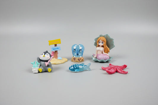Miniature Sea Life Garden Décor Set