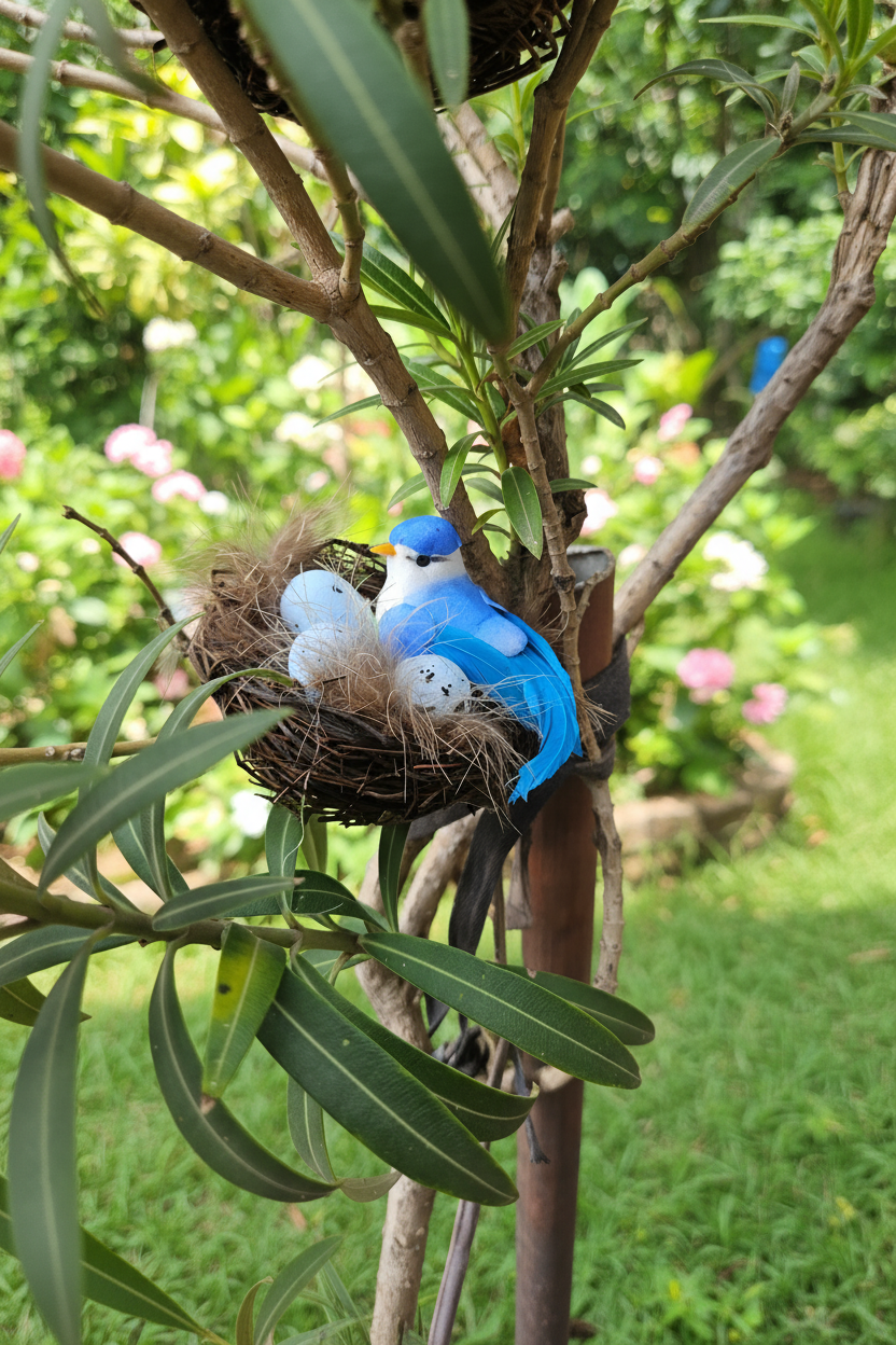 Bird Nest Garden sticks (Set of 2)