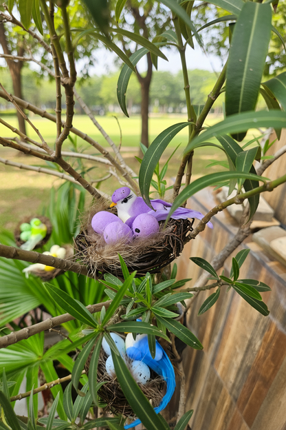 Bird Nest Garden sticks (Set of 2)