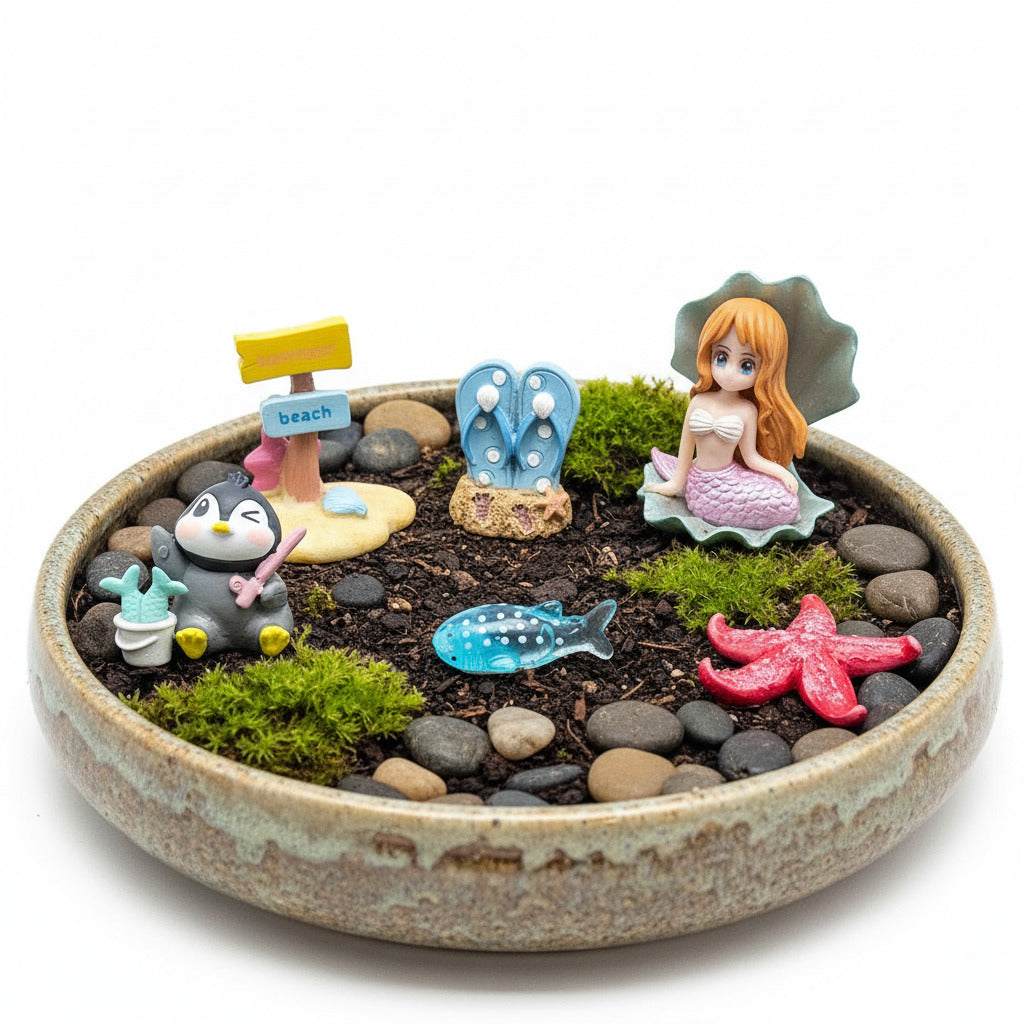 Miniature Sea Life Garden Décor Set