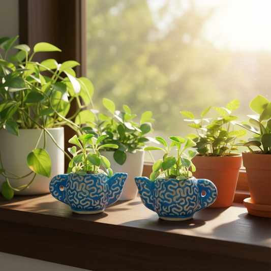 Teapot planters (set of2)
