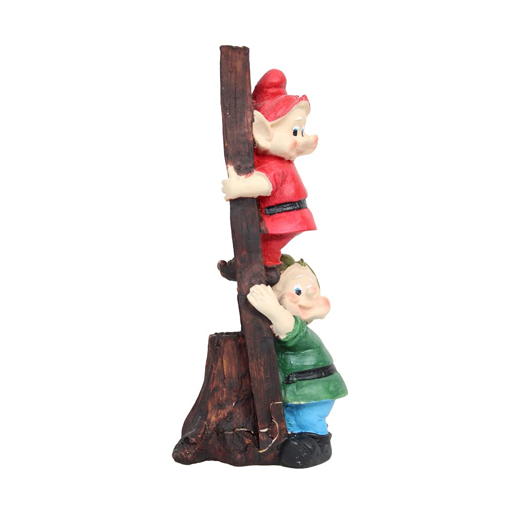 Gnome Twins on the Ladder