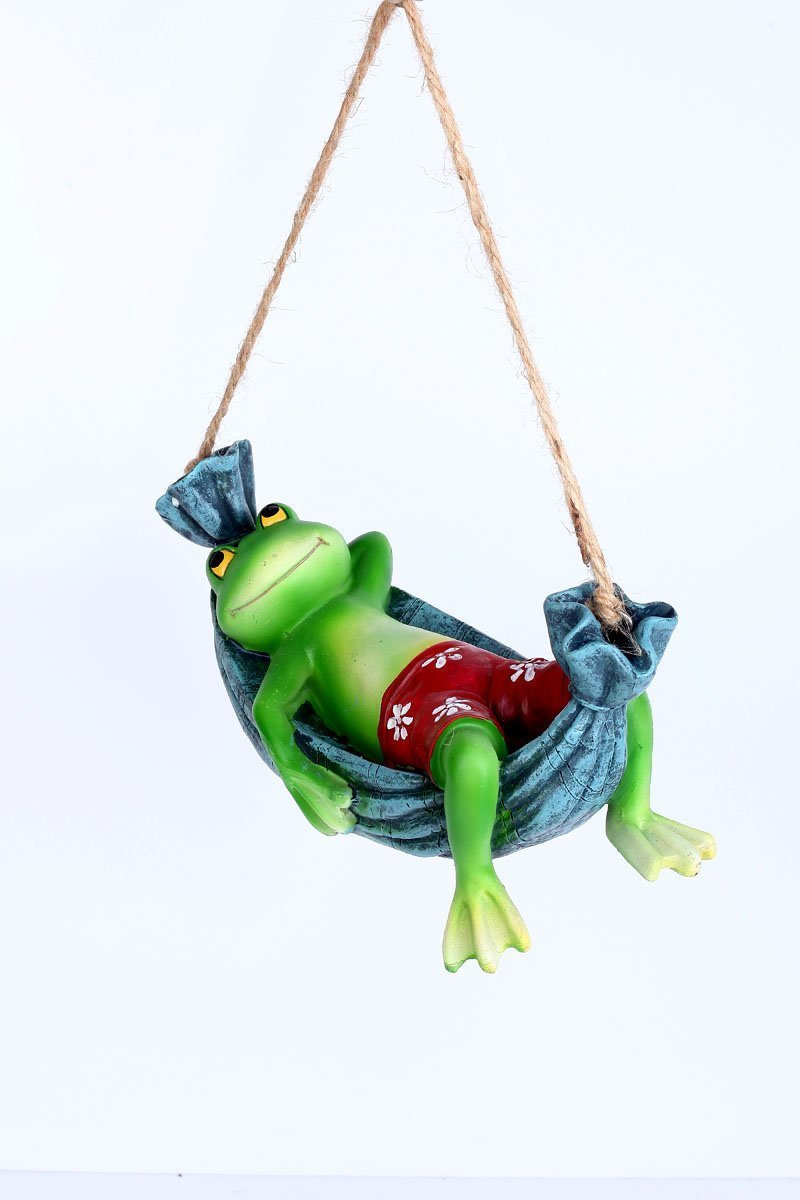Funky Frog on swing