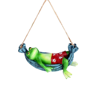 Funky Frog on swing