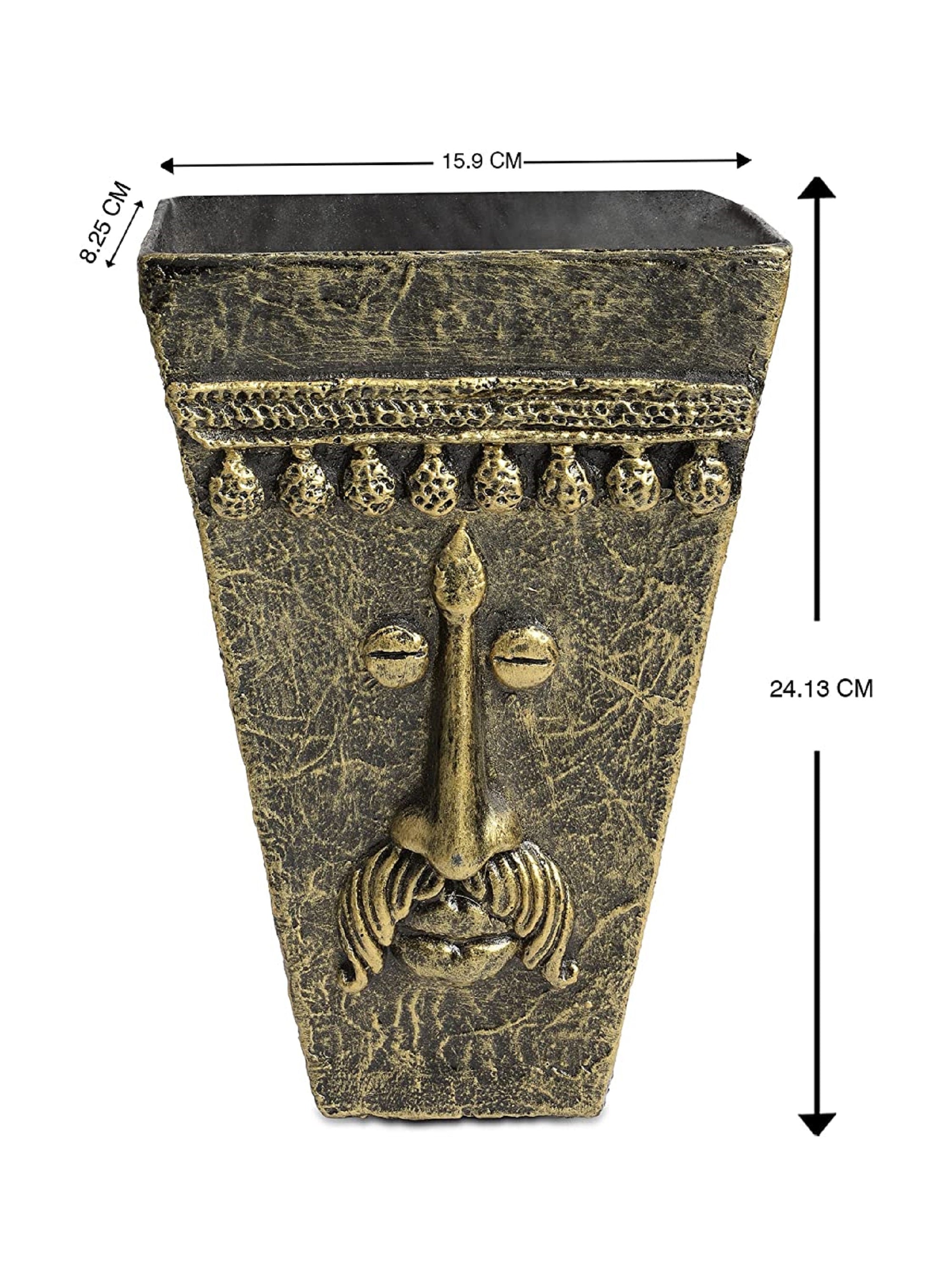 Discover a unique and playful way to add greenery to your walls with our set of two face mask wall planters. These pots are designed in the shape of a face, adding a touch of whimsy to your home decor. Made with durable materials for long-lasting use. Perfect for indoor and outdoor use.