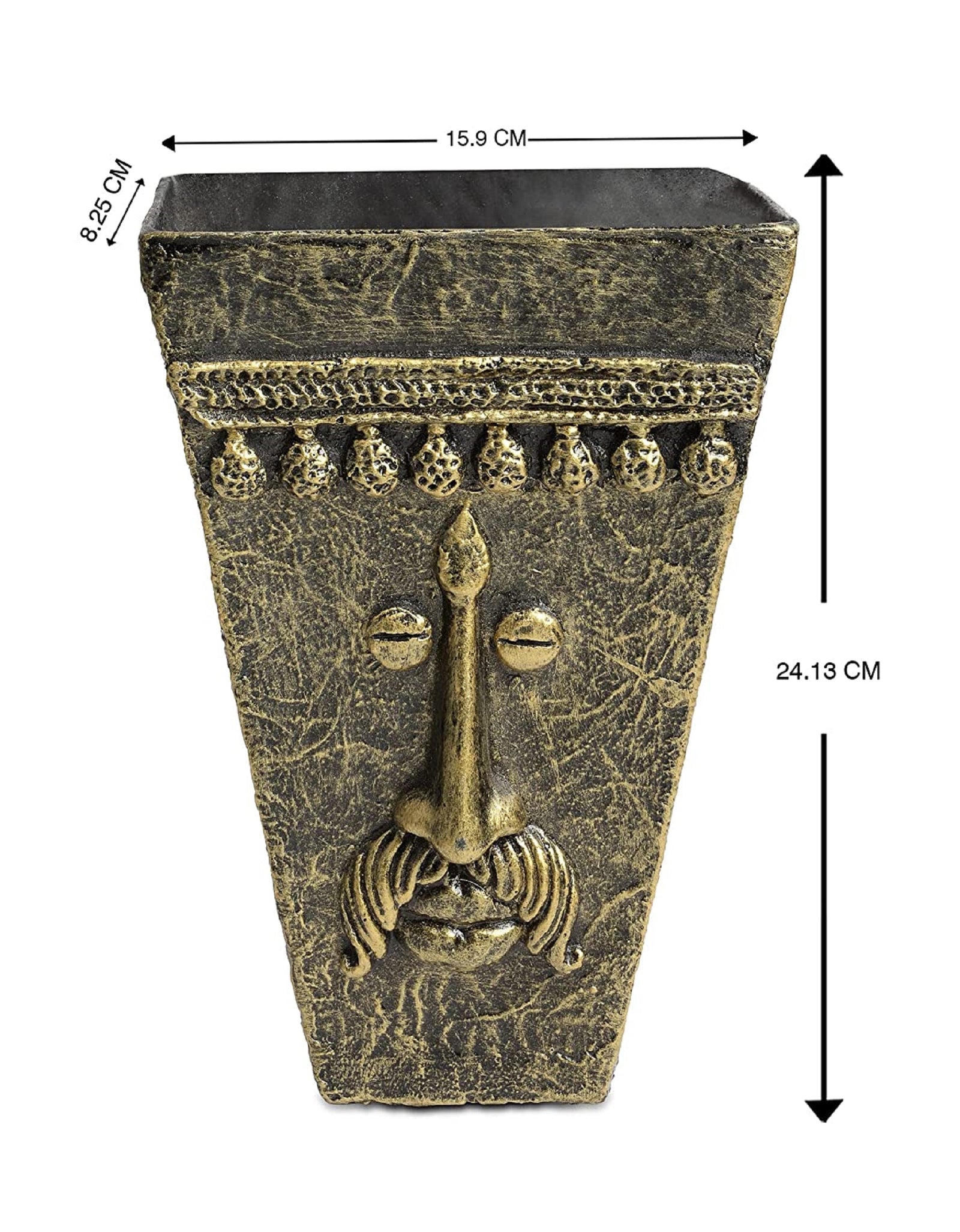 Discover a unique and playful way to add greenery to your walls with our set of two face mask wall planters. These pots are designed in the shape of a face, adding a touch of whimsy to your home decor. Made with durable materials for long-lasting use. Perfect for indoor and outdoor use.
