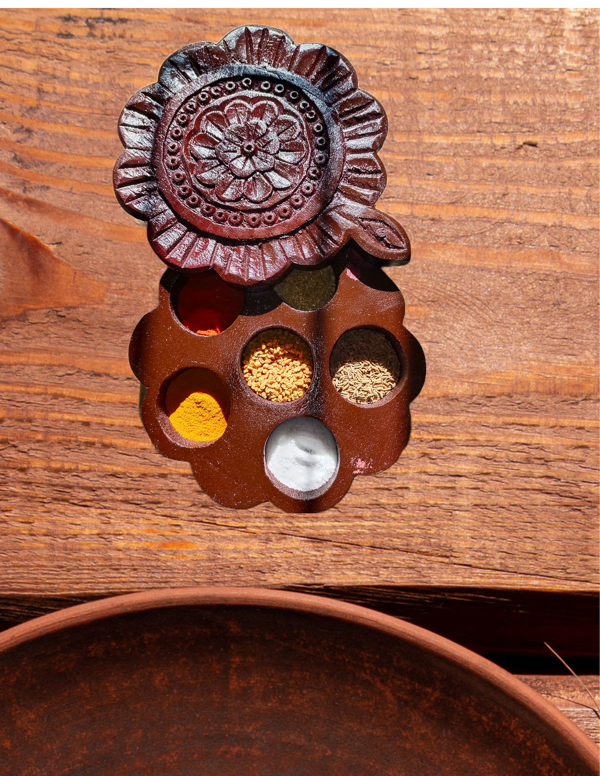 Wooden Spice box
