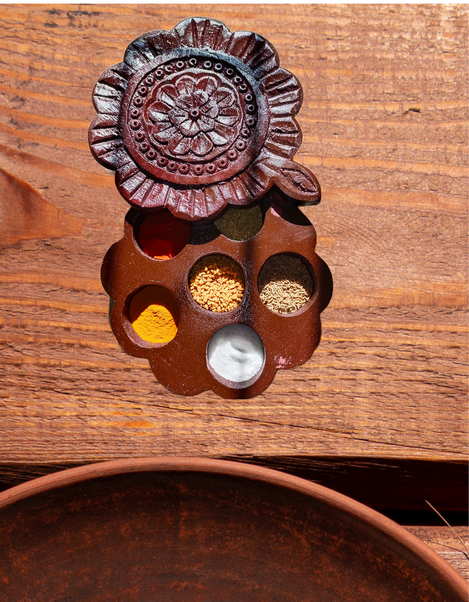 Wooden Spice box