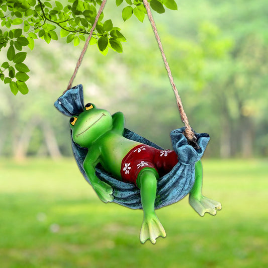 Funky Frog on swing