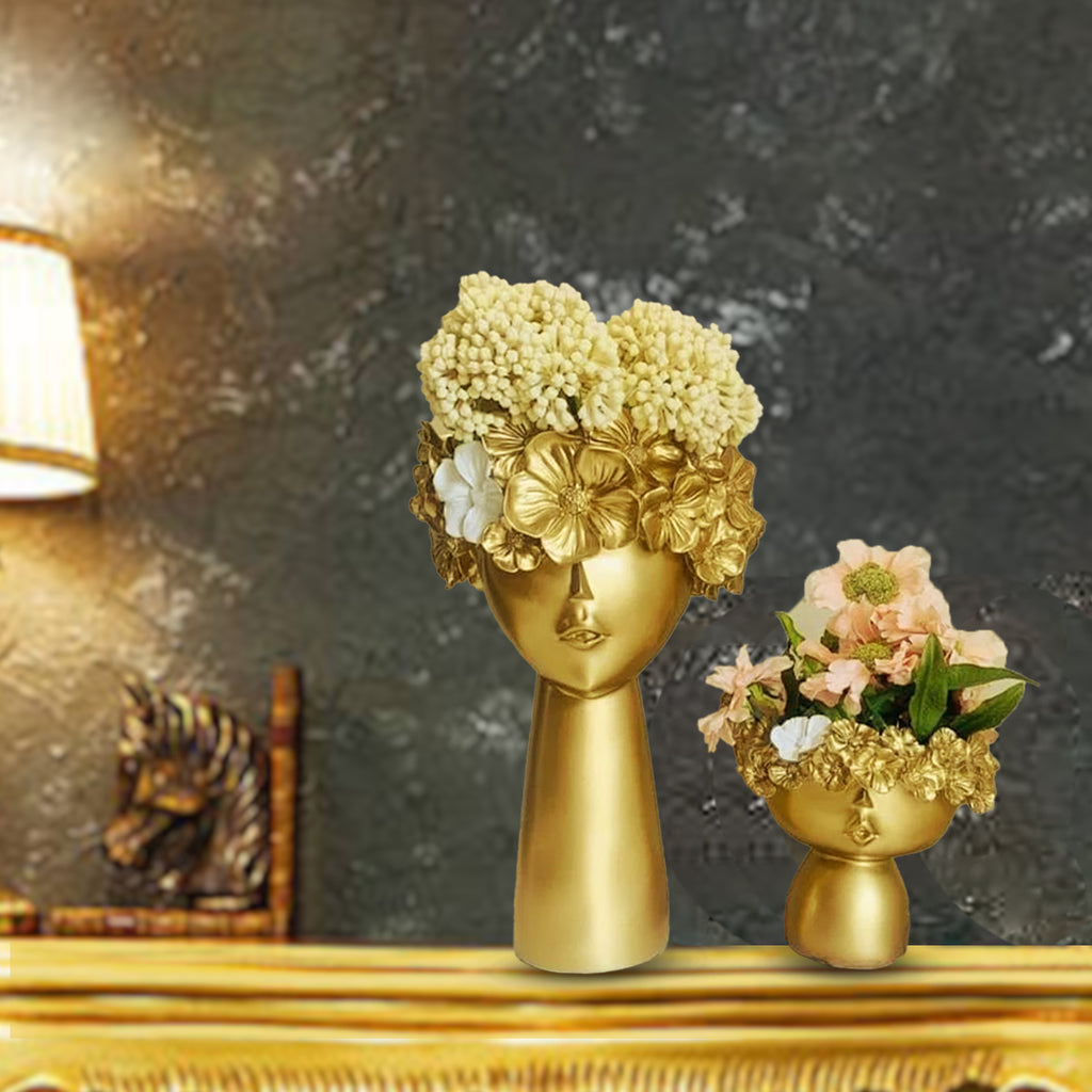 Golden planters (Set of 2)