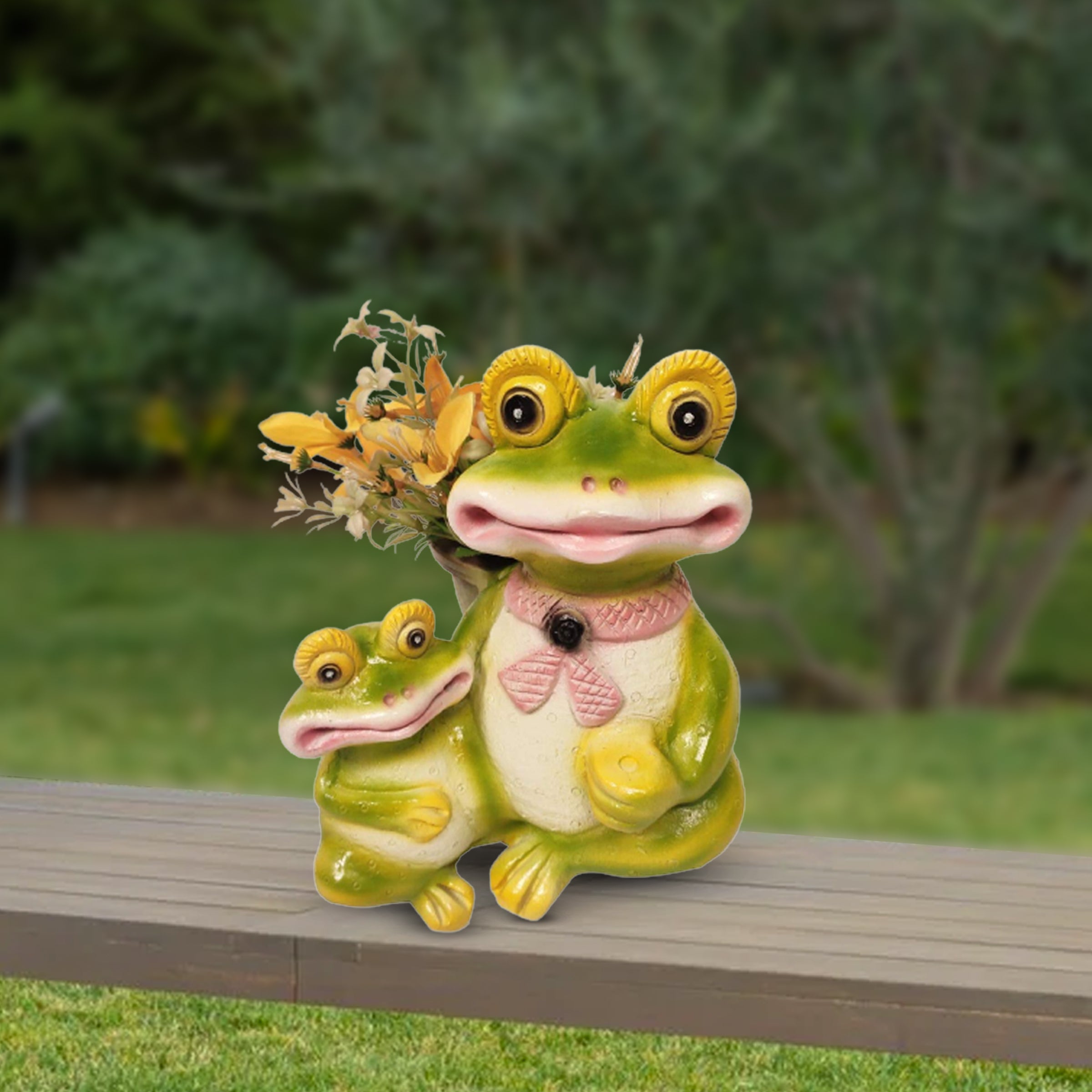 Mom and Me frog pot
