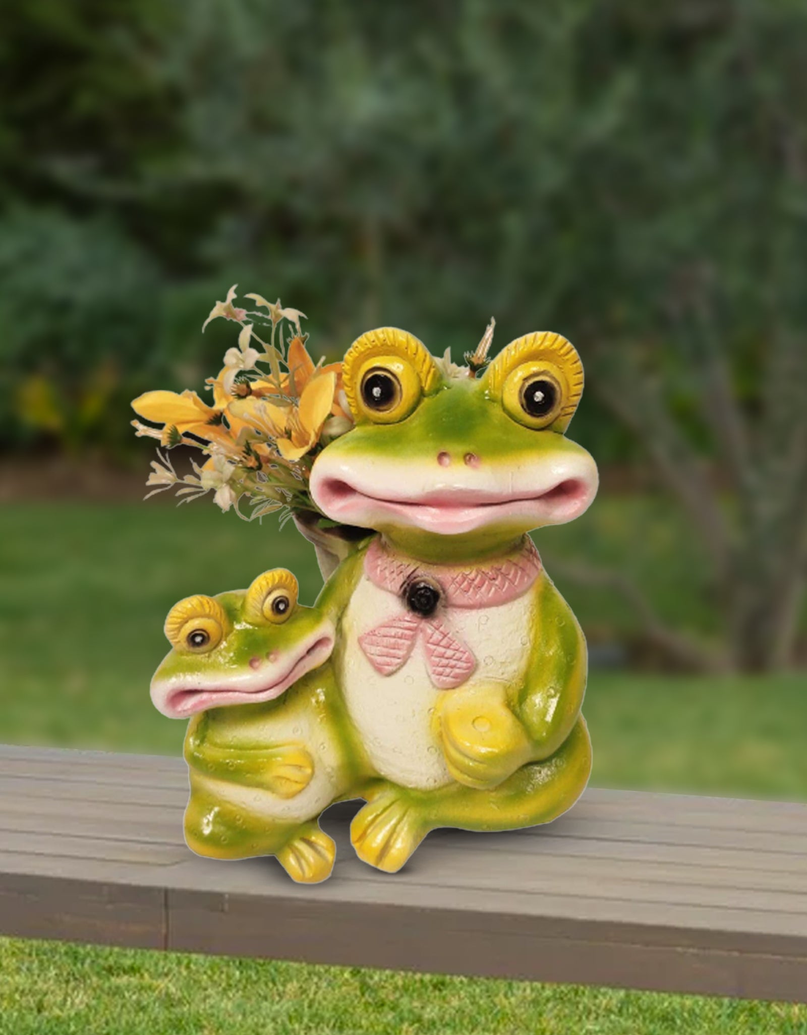Mom and Me frog pot