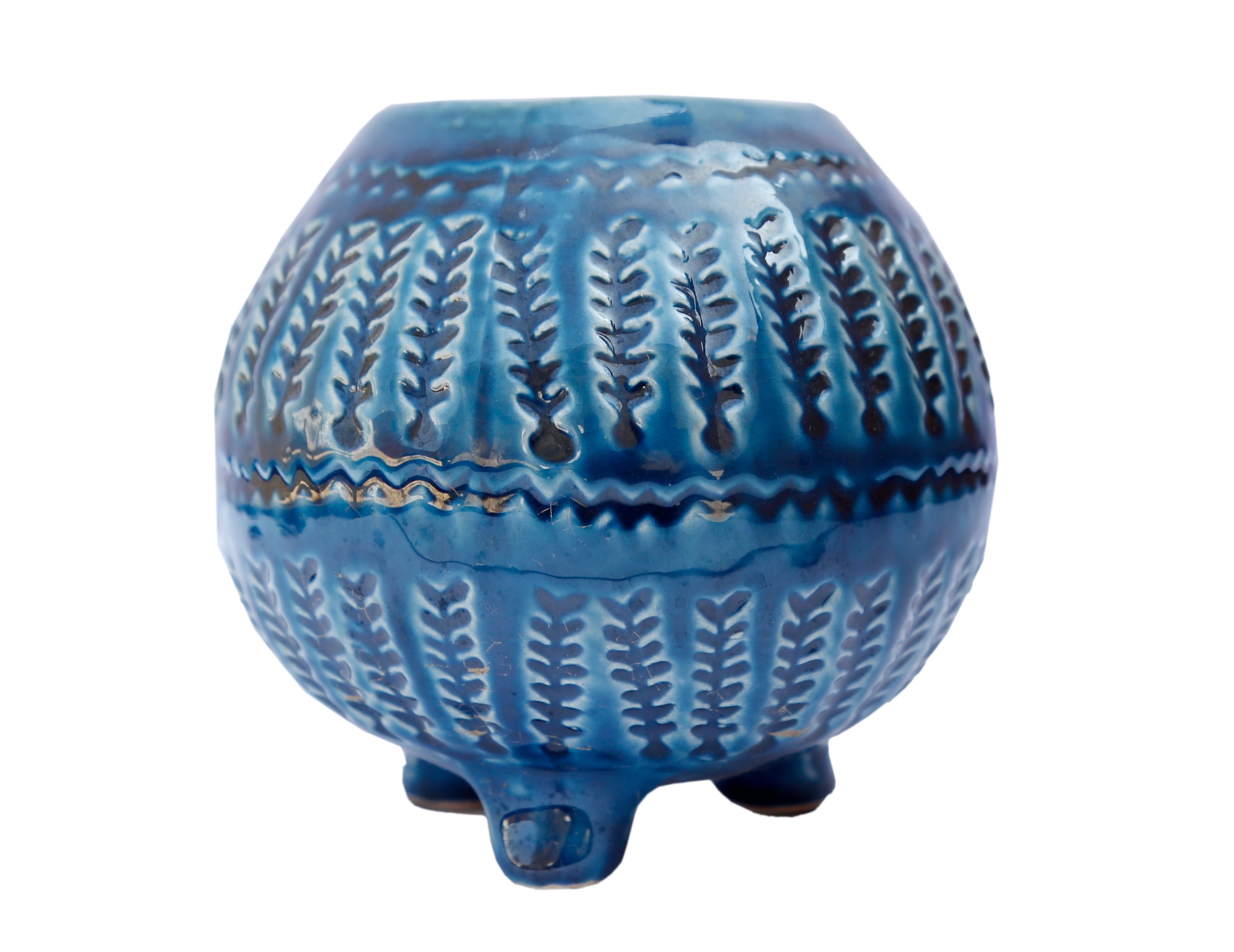 Teal Blue Ceramic planter