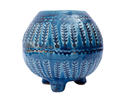 Teal Blue Ceramic planter