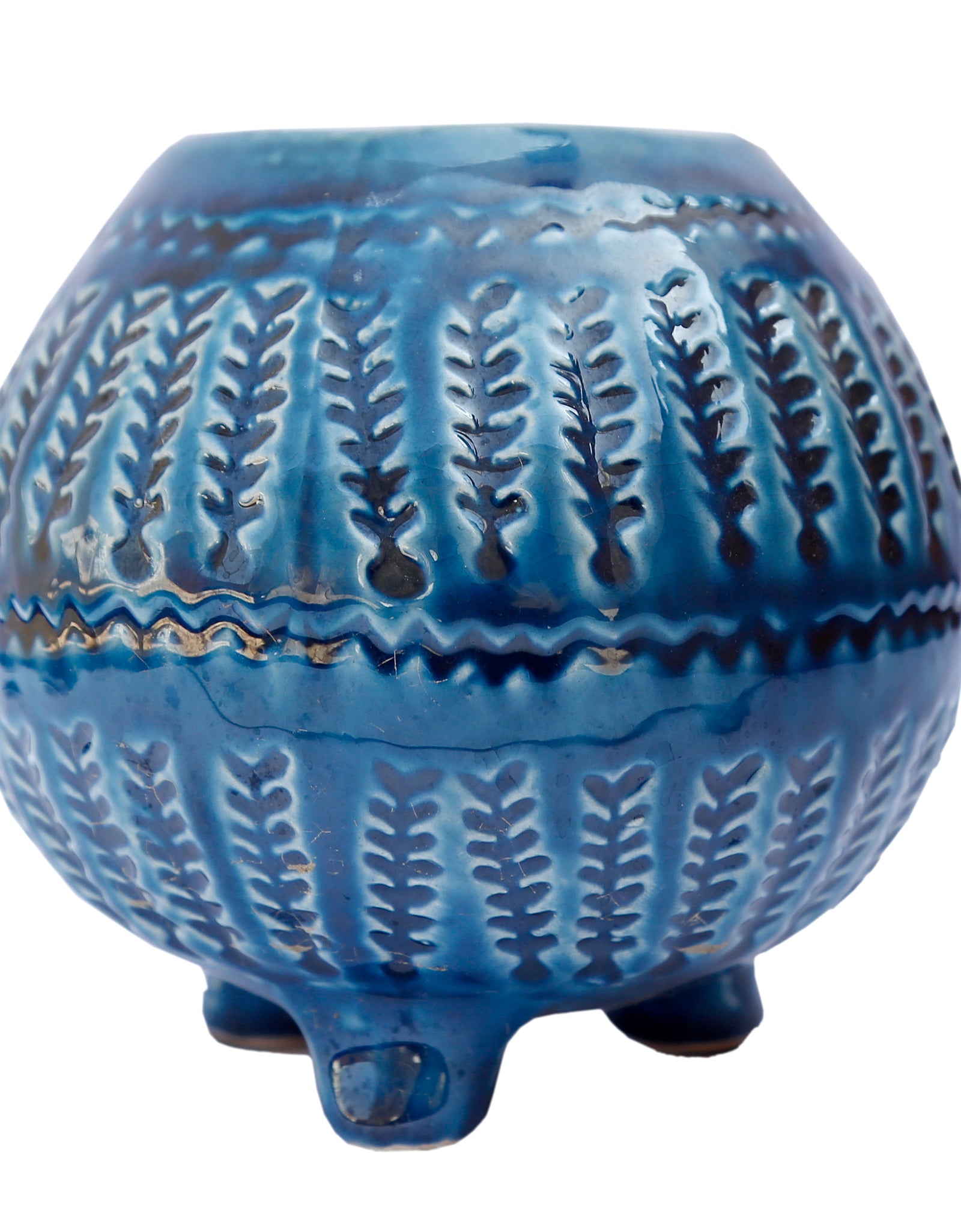 Teal Blue Ceramic planter
