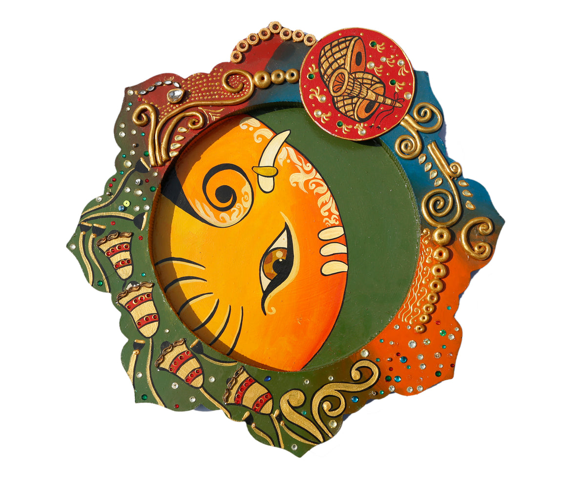 Ganesha themed plate