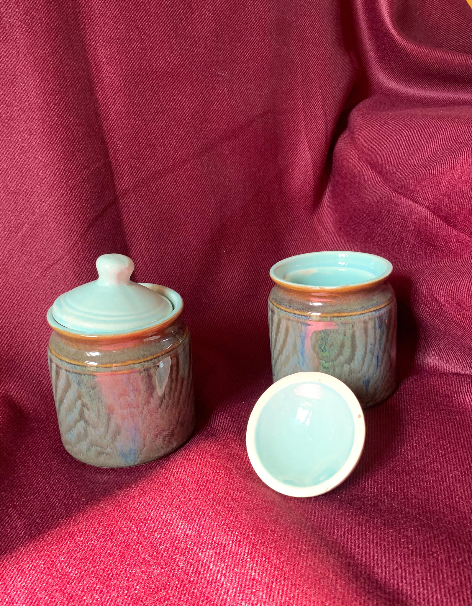 Turquoise Jars with Tray