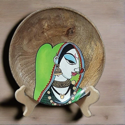 Wooden plates decor