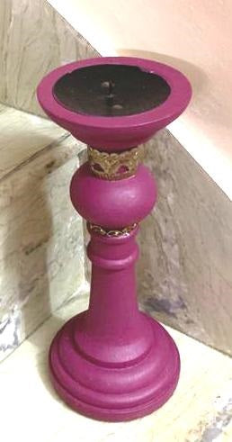 Mauve Candle stand