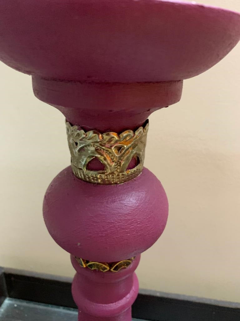 Mauve Candle stand