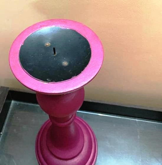 Mauve Candle stand