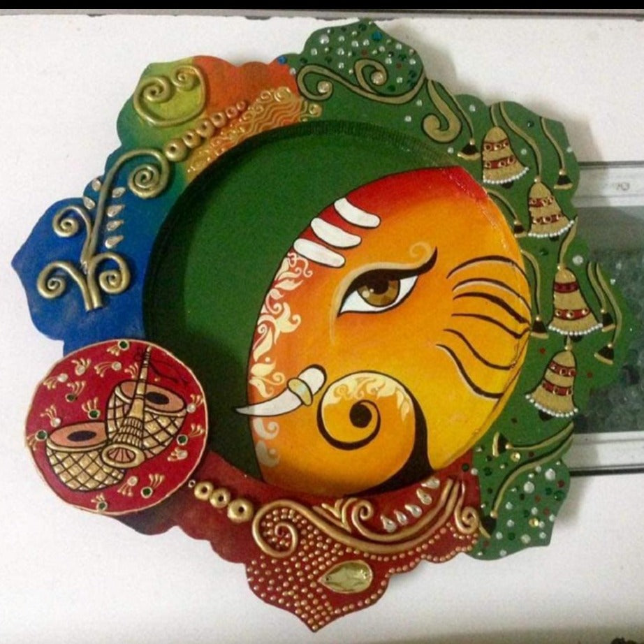 Ganesha themed plate