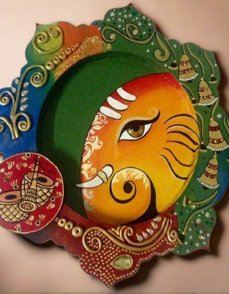 Ganesha themed plate