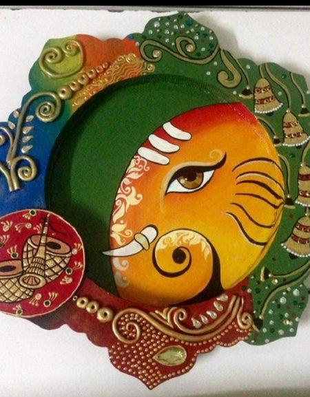 Ganesha themed plate
