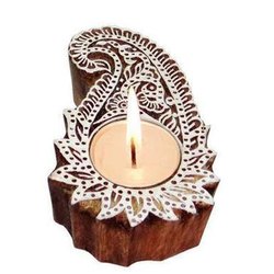 Wooden Tea Light Candle Holders